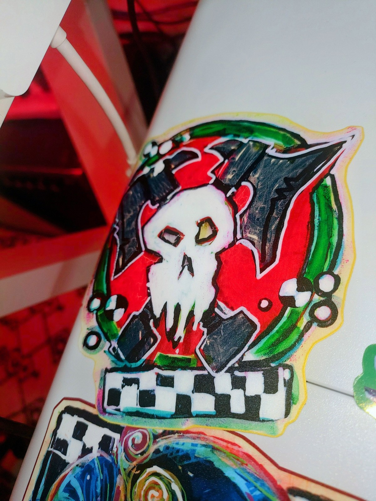 BLOOD AXES, Warhammer 40k Ork Clan Vinyl Sticker – 5 Inch Weatherproof Decal