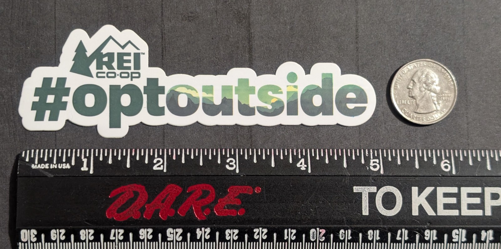 REI Co-op #OptOutside Die-Cut Sticker – Opt Outside Camping Hiking Lifestyle