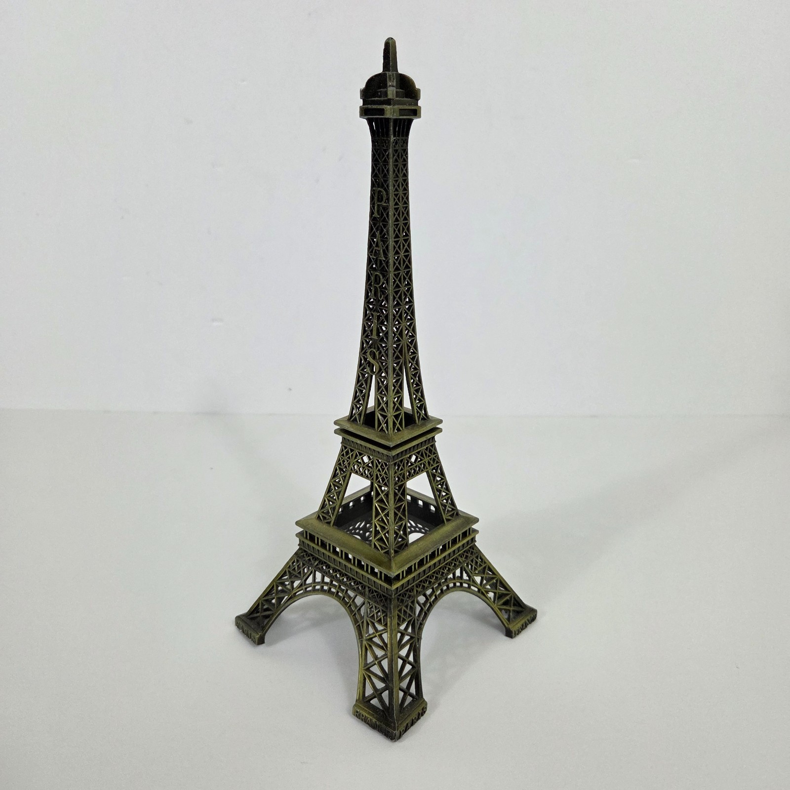 Eiffel Tower Statue Replica 9 Inch 23cm Paris Souvenir Bronze Metal