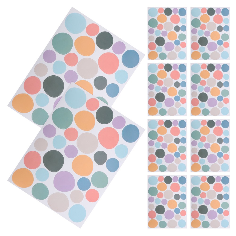 10 Pcs Colorful Irregular Dot Wall Decals Boho Style Stickers for Nursery Room