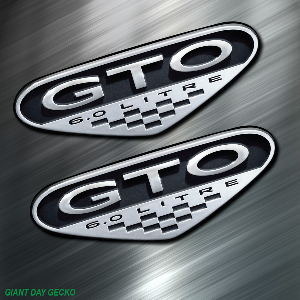 (2) TWO Pontiac GTO 6.0 Vinyl Decal Sticker For Car Laptop Skateboard NEW Judge