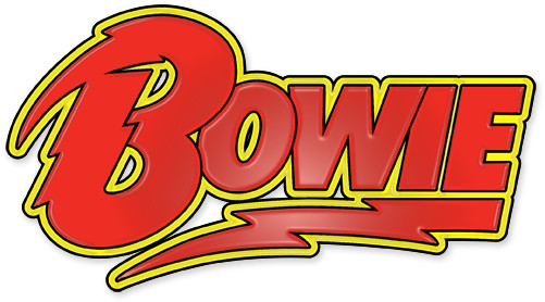 David Bowie sticker logo pop star weatherproof bumper vinyl decal