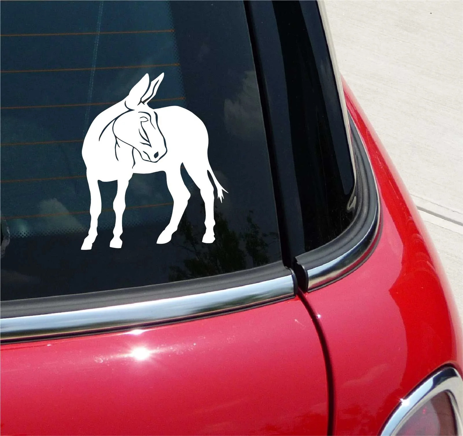 DONKEY MULE DETAILED FARM MULES DONKEYS JACKASS GRAPHIC DECAL STICKER ART WALL