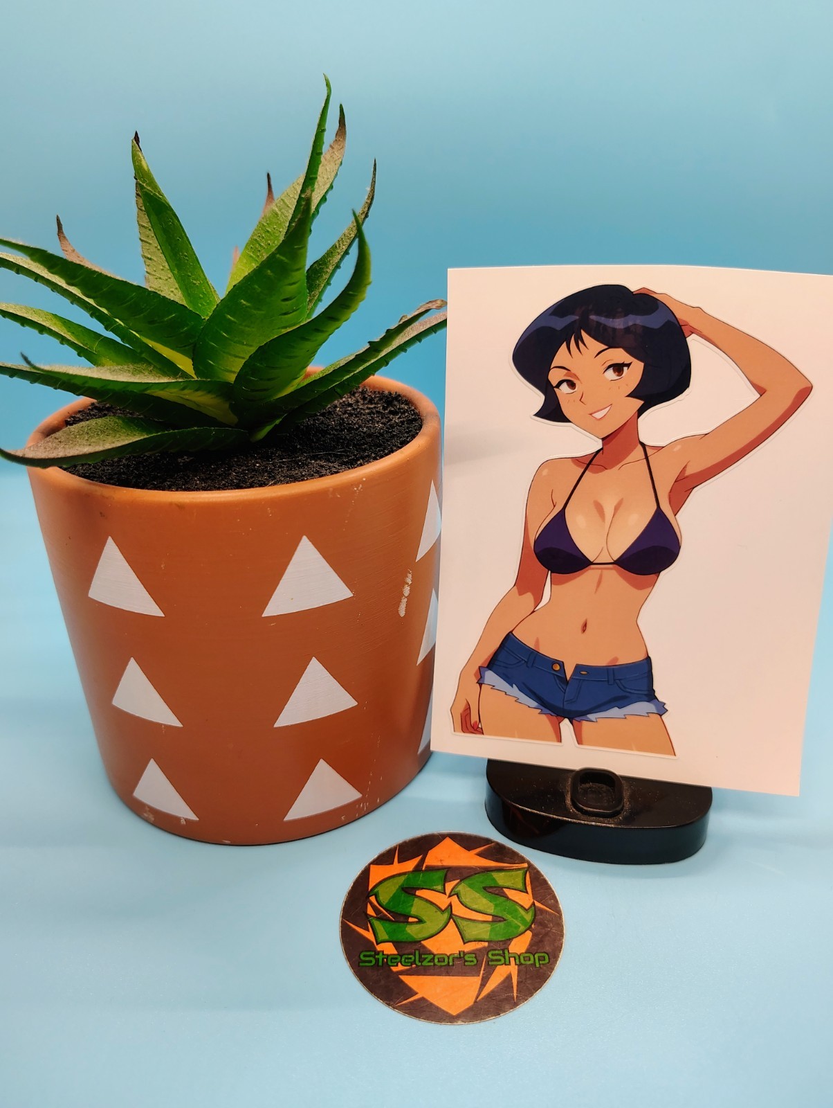 (4.5 Inches) Alex (Beachwear) – Water-Resistant Vinyl Sticker