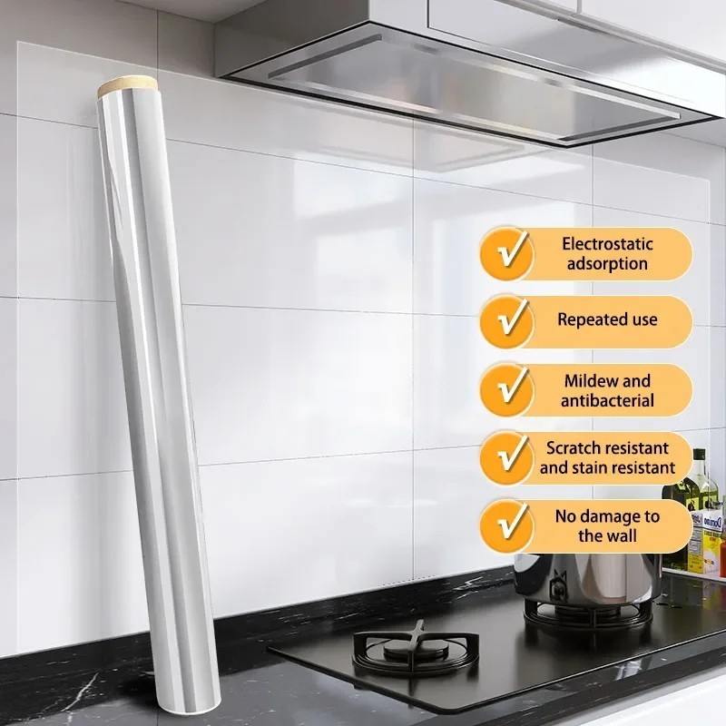45cm Kitchen Stove Protector Sticker Heat Resistant Oil Proof Wallpaper