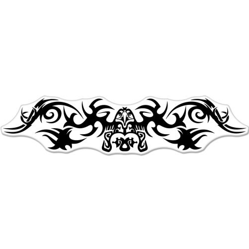 Eagle Tribal Styling Racing car bumper sticker decal 8″ x 2″