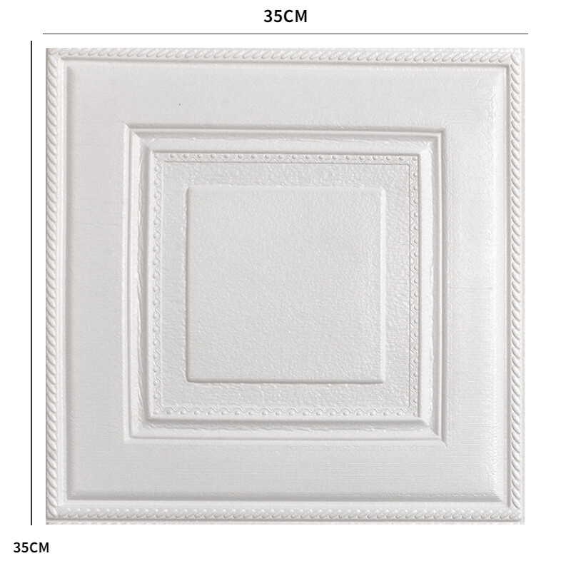 3D Wall Sticker Self Adhesive Wallpaper Waterproof Room Ceiling Foam Panel Decor