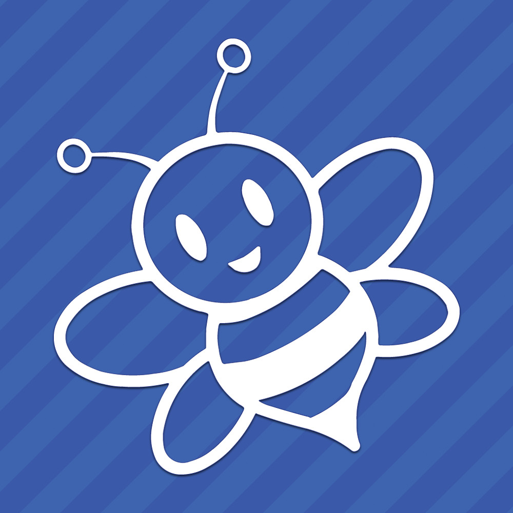Cute Bumblebee Vinyl Decal Sticker