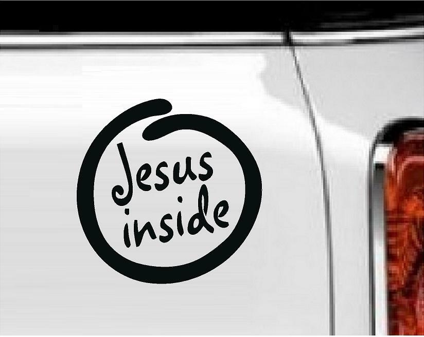 Jesus Inside Vinyl Decal Home Decal 5″ x 5″