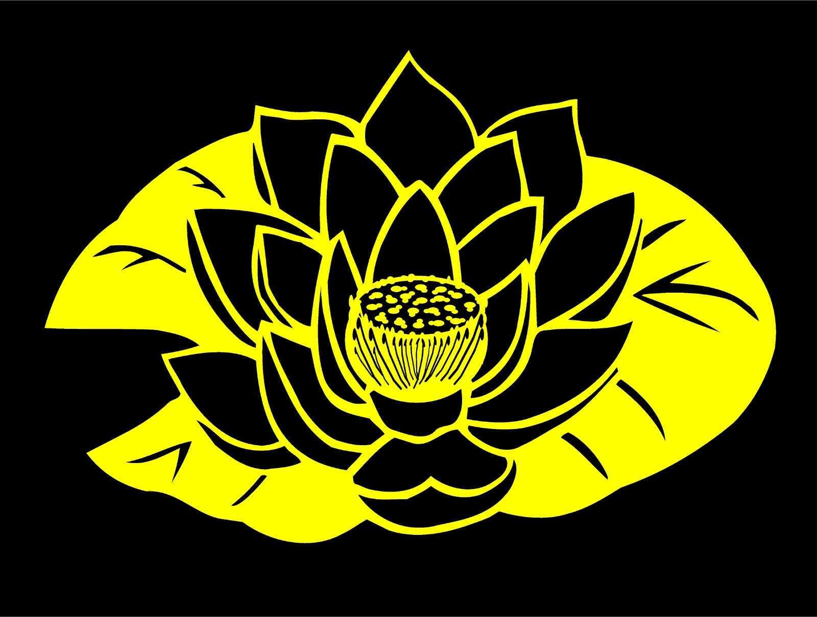 Lotus Flower Of Life Decal Style 2 vinyl car window sticker