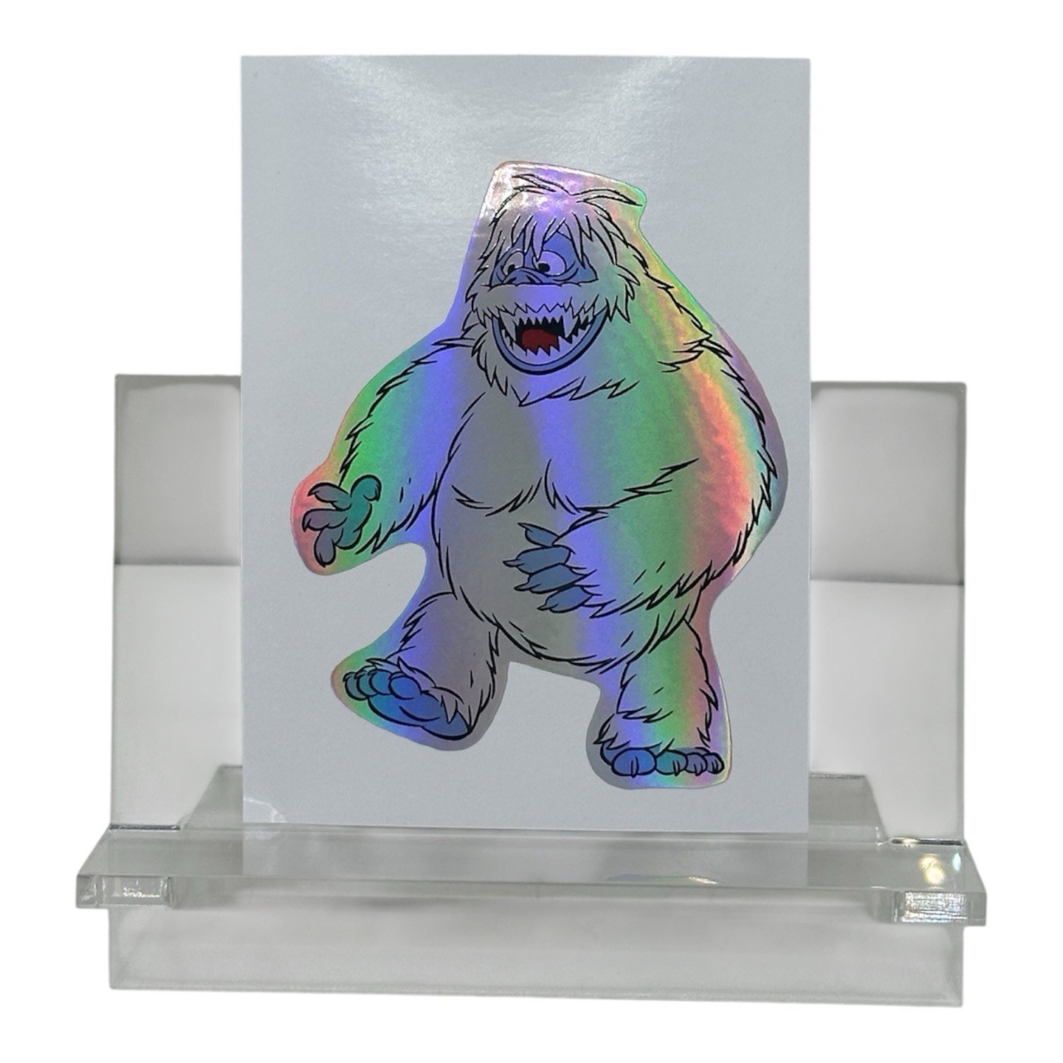 HOLOGRAPHIC METALLIC LASER YETI ABOMINABLE SNOWMAN RUDOLPH 3” VINYL STICKER