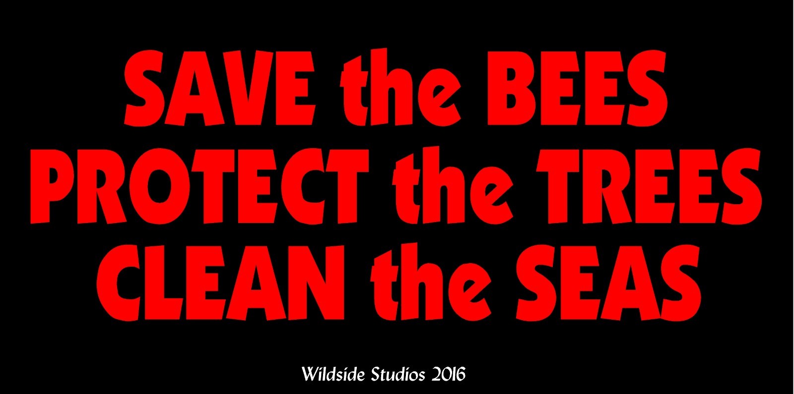 Save The Bees Decal Protect The Trees Clean The Seas car window vinyl sticker
