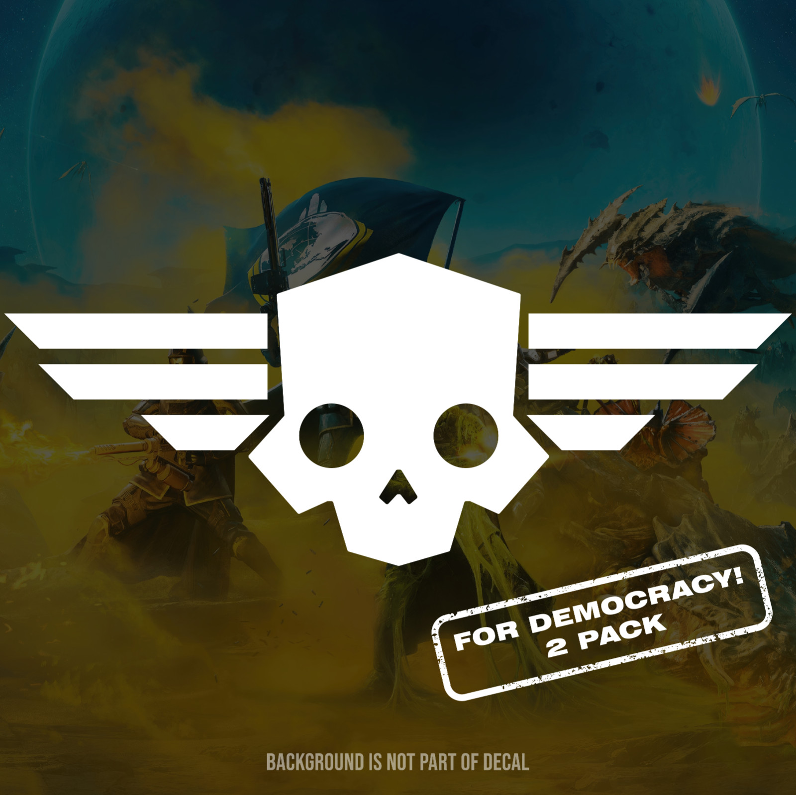 Helldivers 2 Badge Vinyl Decal Sticker