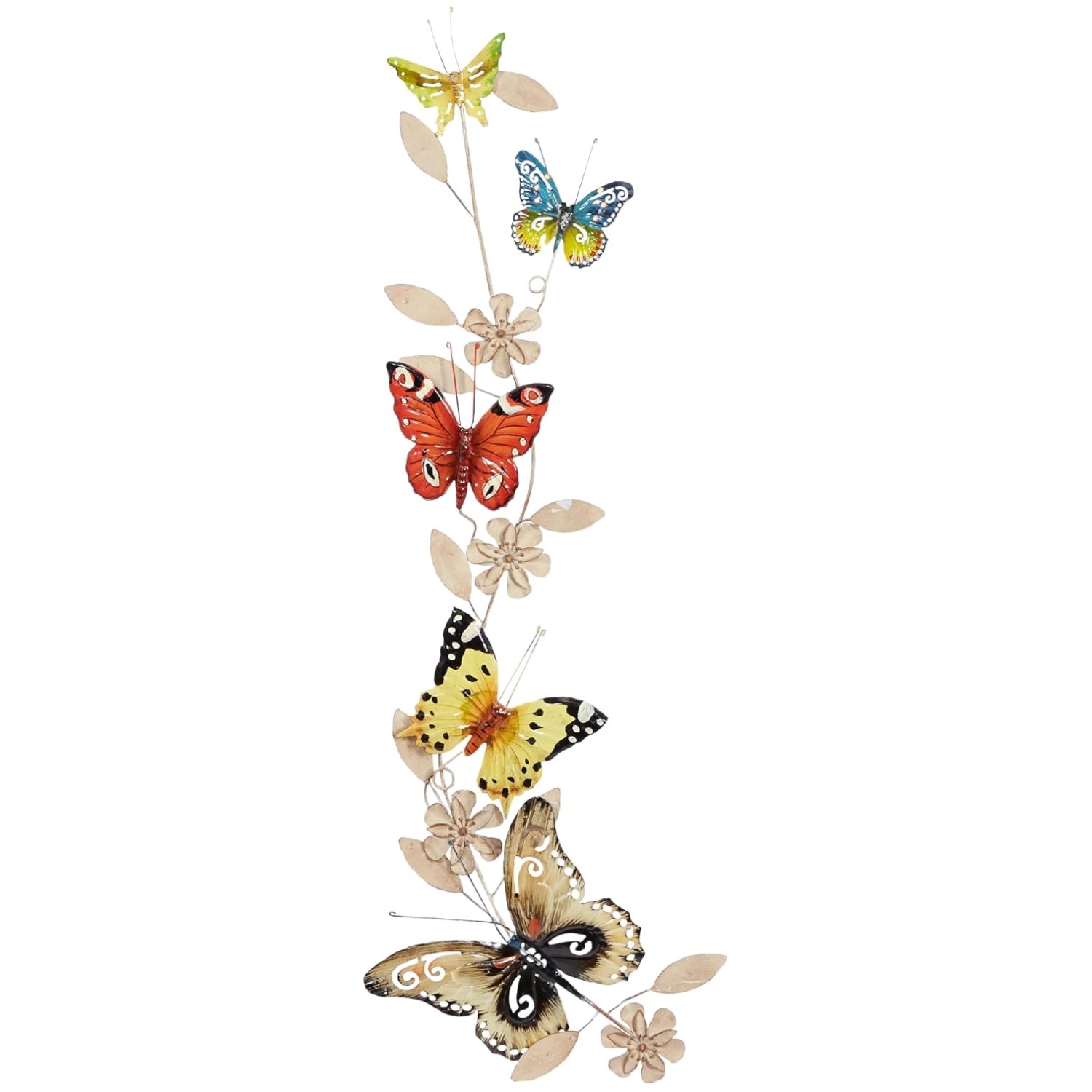 Durable Iron Butterfly Wall Art – Indoor Outdoor Decoration