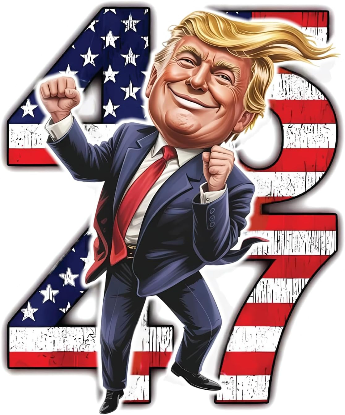 Trump Stickers (Large 6In), 45 47 Trump Car Decal, Trump Stickers 2025, Independ