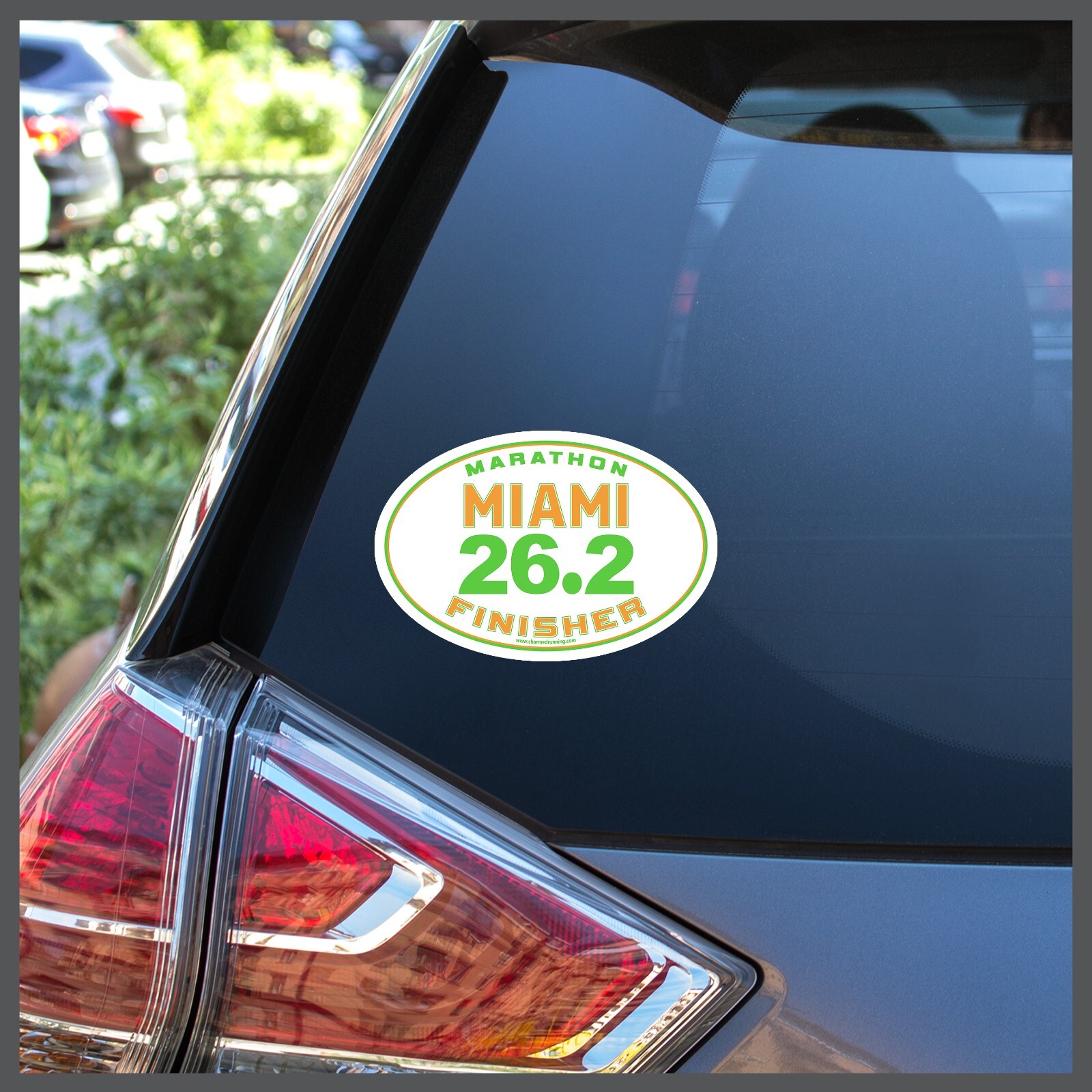 Miami Marathon 26.2 Finisher CUSTOM YEAR Removable Sticker Decal or Car Magnet