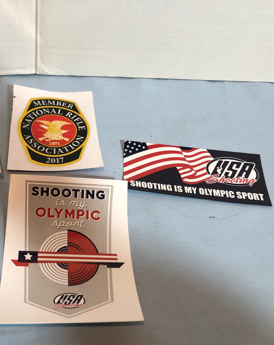 Shooting is my Olympic Sport 2 Stickers & NRA 2017 Sticker #F33
