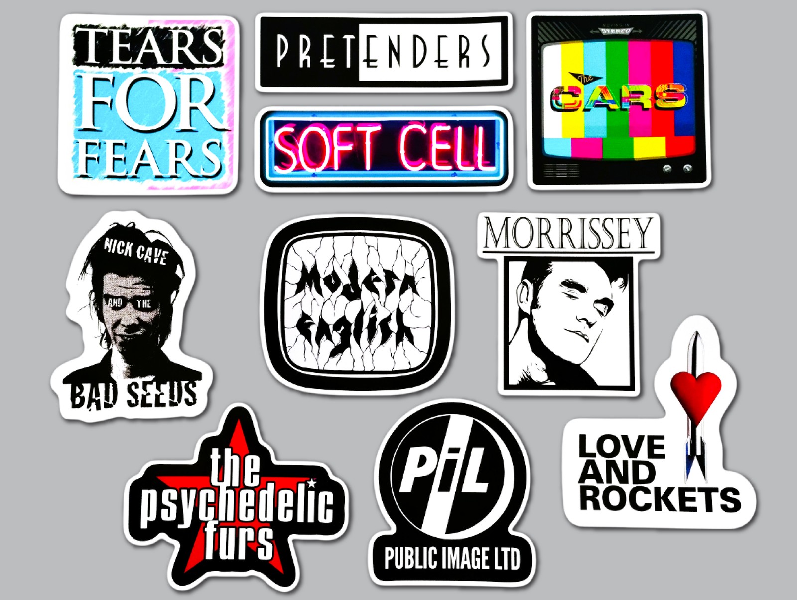 New Wave Vinyl Sticker Lot (10 Pack) SET 2 tears for fears soft cell morrissey