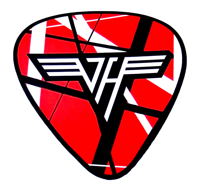 VAN HALEN – Cut LARGE Guitar Pick Sticker Decal Music Band Rock 5150 Eddie