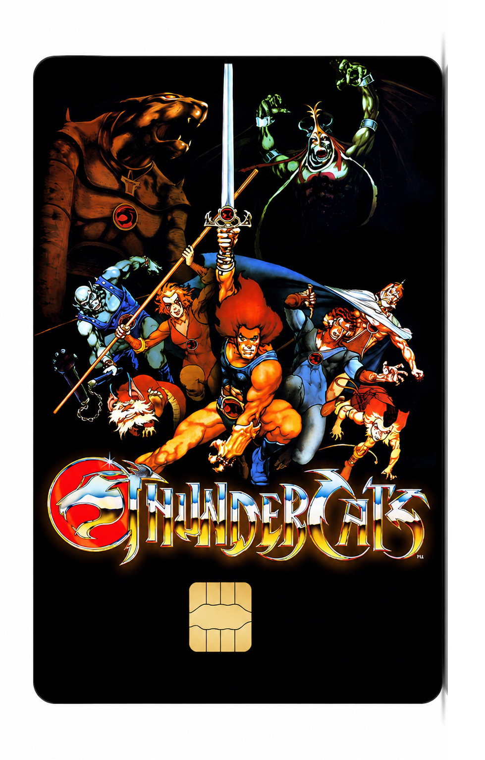 ThunderCats Vintage Poster Credit Card Skin Retro 80s Cartoon Debit Card Vinyl
