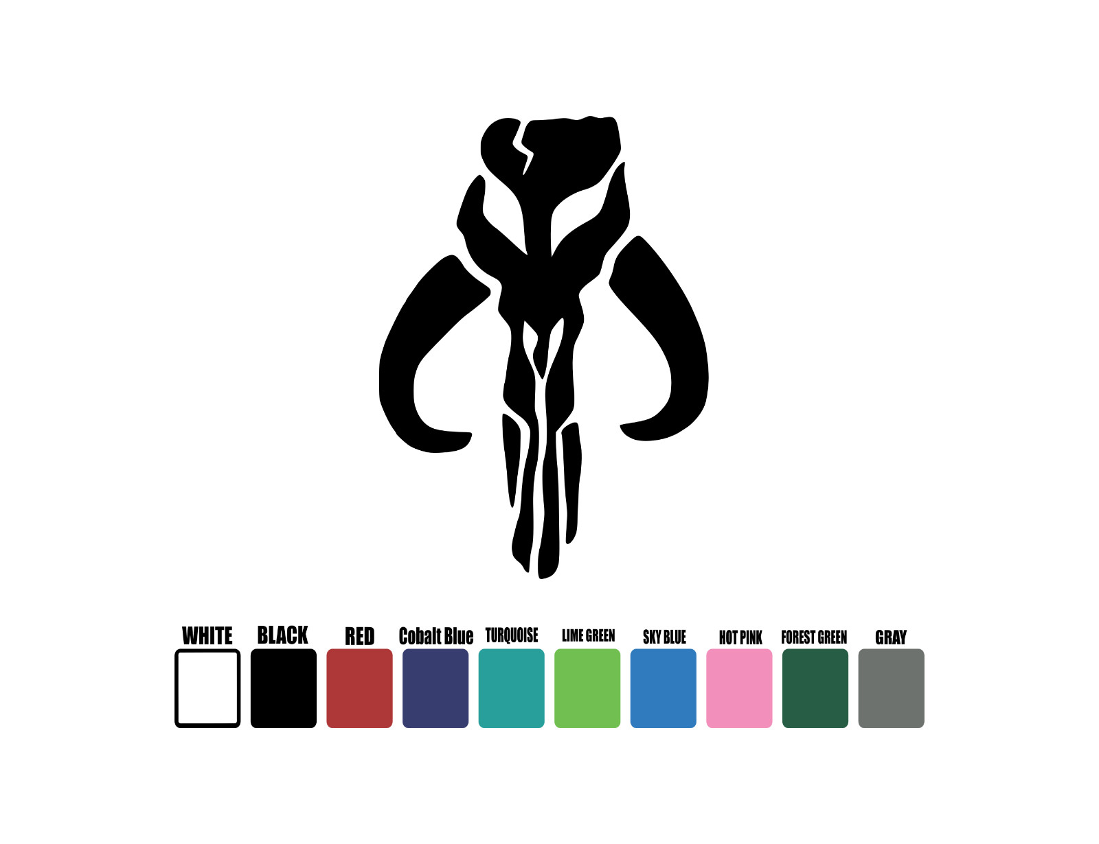 Mandalorian Symbol Star Wars Decal Sticker Car Truck Laptop Tumbler Window Bumpe