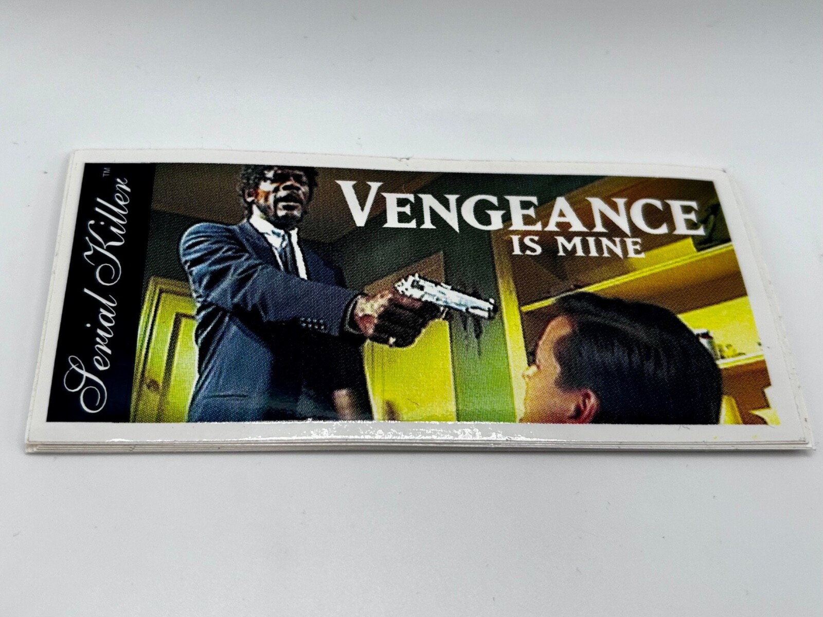 Pulp Fiction Samuel L. Jackson Serial Killer Skate Co Movie Sticker VTG 90s