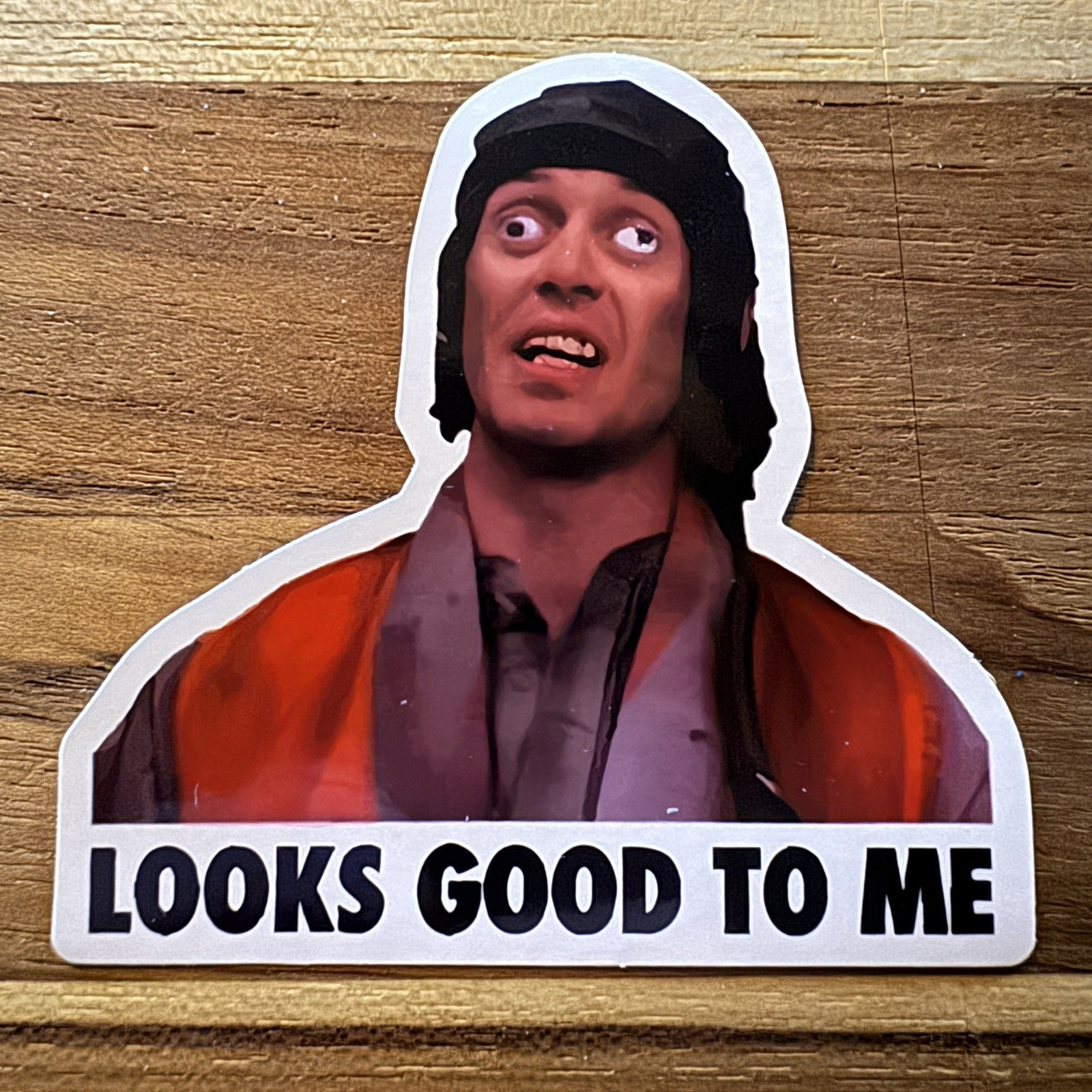 Funny “Looks Good To Me” Approval Sticker 3” Sticker For Toolbox, Steve Buscemi