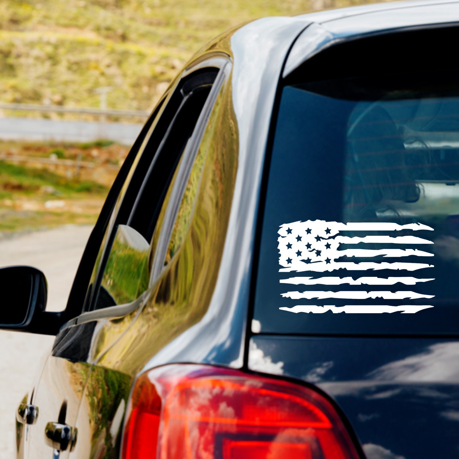 USA American Flag Distressed Vinyl Decal Sticker Car Truck Window Laptop s1