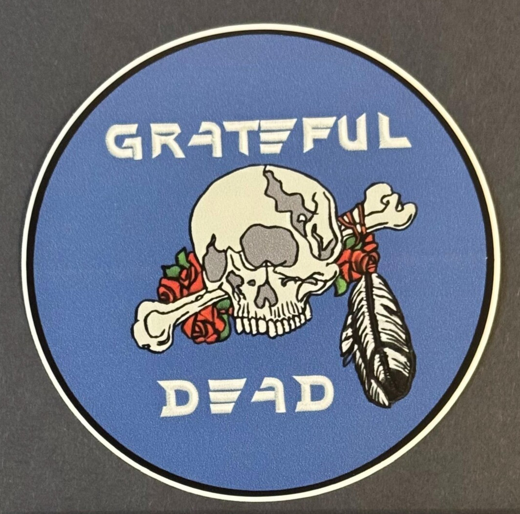 GRATEFUL DEAD Terrapin Station Cyclops Skull Sticker *NEW* Measures3″ Round