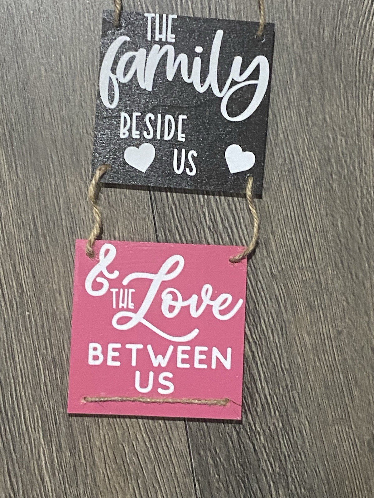 Pink and Black Rustic Art & Decals Wall Decor