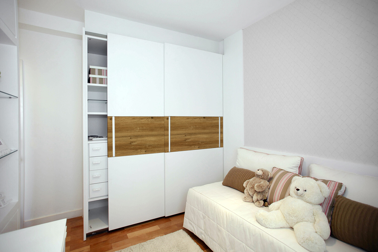 Wall Door Furniture Adhesive Decorative Sticker Decal rustic oak 100×50