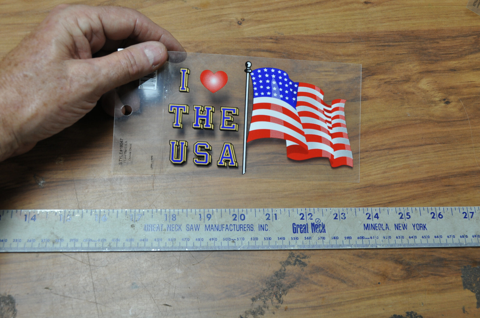 I Love The USA Vinyl Decal Car Window Sticker , see pictures