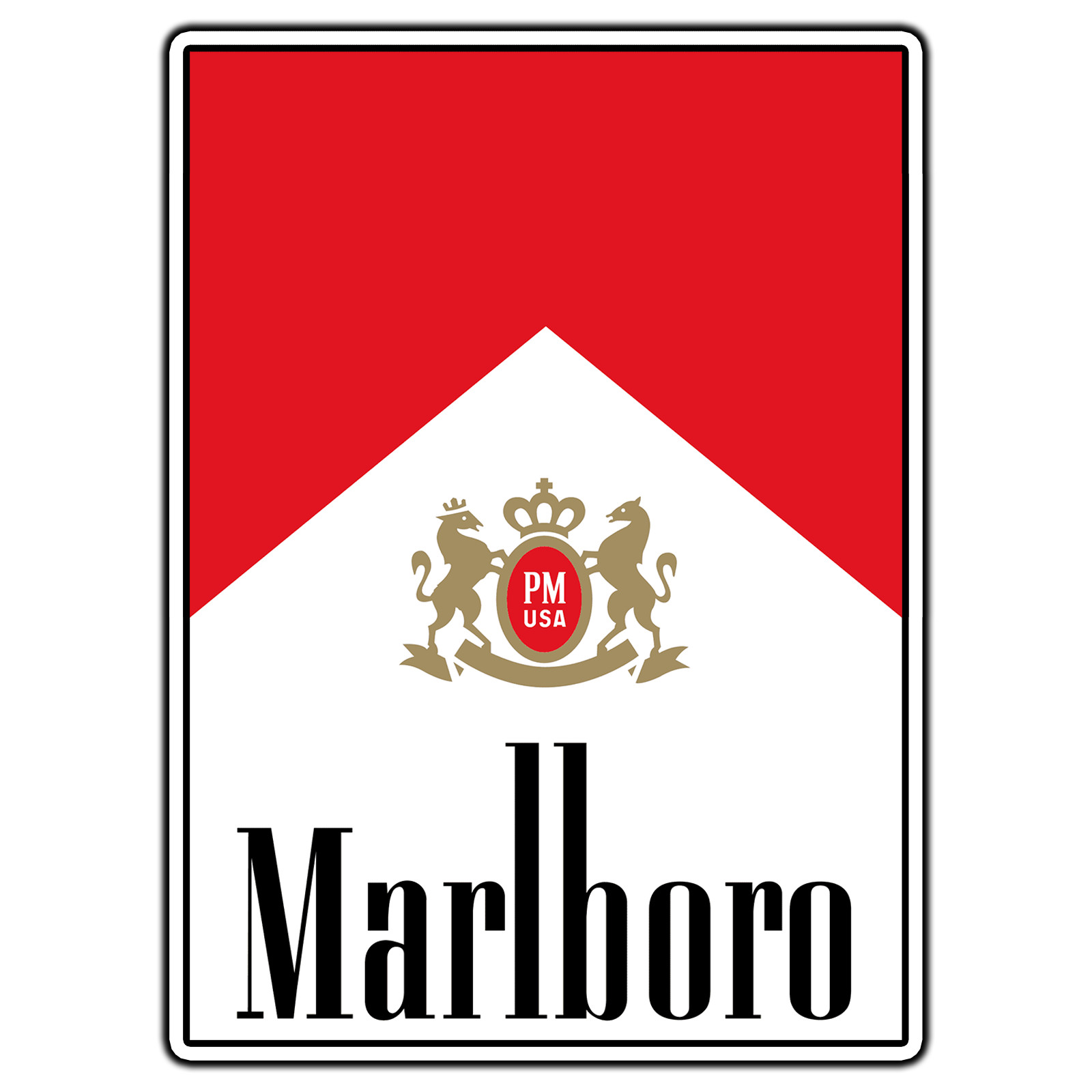 Marlboro Logo #4 Sticker Waterproof Vinyl Decal Die-Cut Garage Car