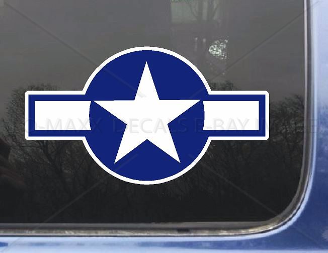 WW 2 USAF US Air Force Roundel Military Aircraft Fighter Bomber Insignia Decal