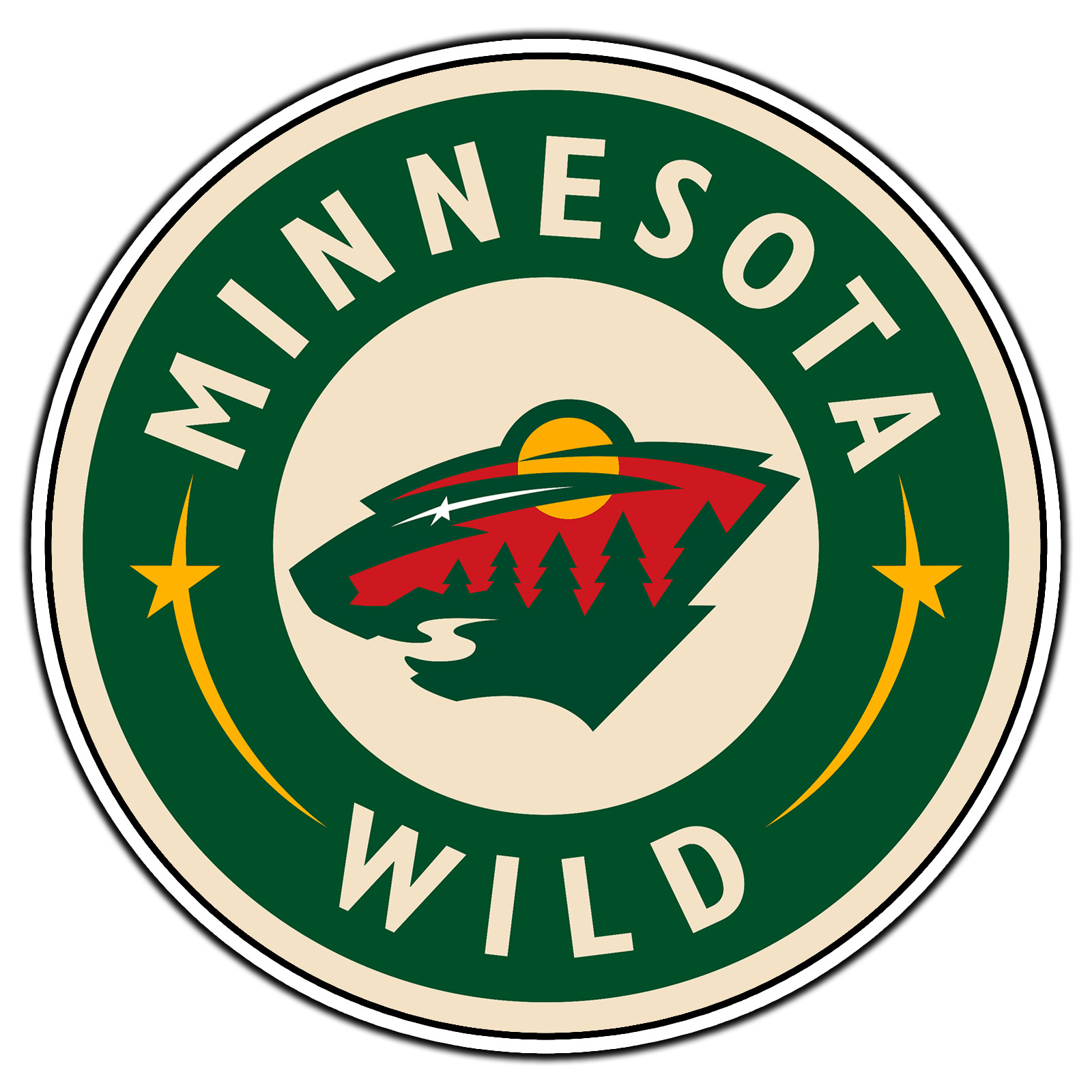 Minnesota Wild Logo #10 Hockey Fan Sticker Waterproof Vinyl Decal Die-Cut