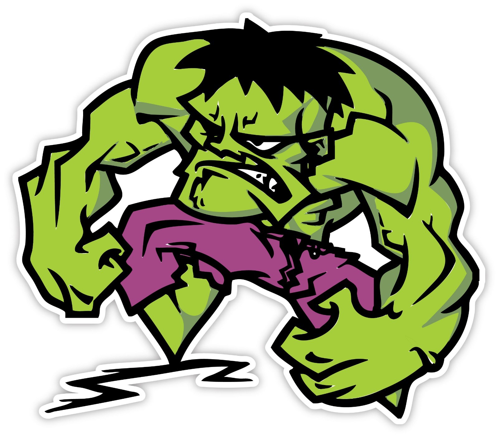 INCREDIBLE HULK Sticker Decal *3 SIZES* Comics Art Vinyl Bumper Wall