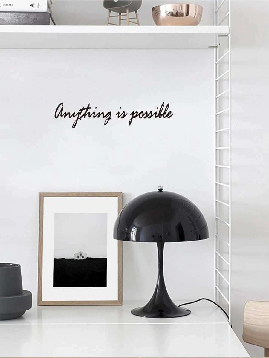 Anything is Possible inspirational decal for home, office, computer Versatile