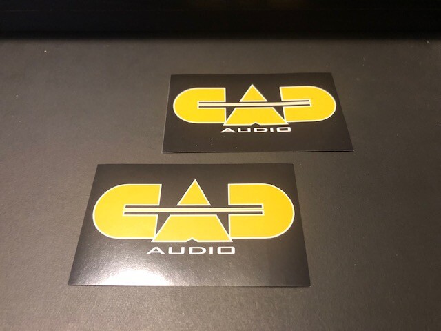 CAD AUDIO 2PC OEM Sticker Set