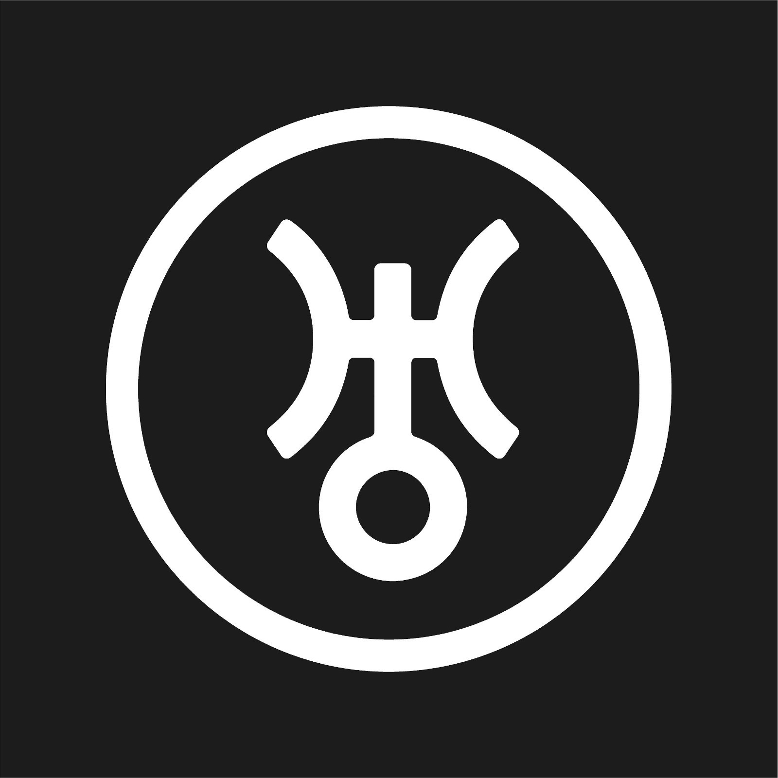 Uranus Symbol In Circle Astrology Sign Vinyl Decal Cosmic Bumper Sticker