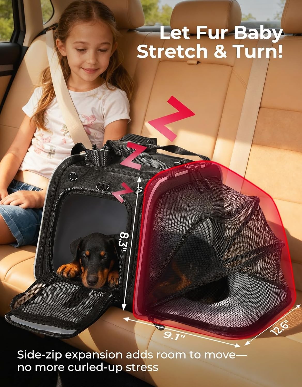 Motorcycle Dog Carrier Expandable, Airline Approved Pet Carrier Shoulder for …