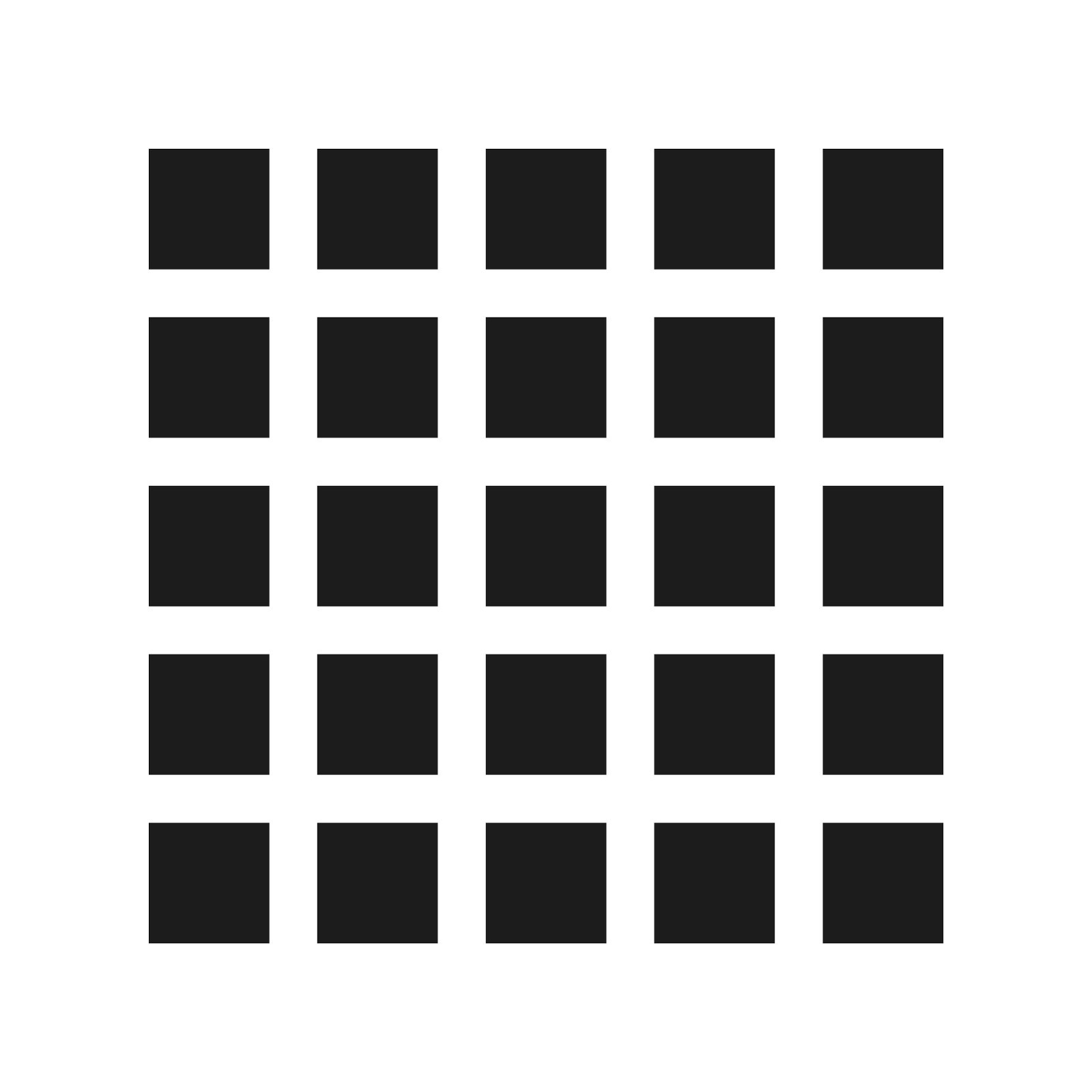 25 Tiny Square Vinyl Decal Sticker Set of 25