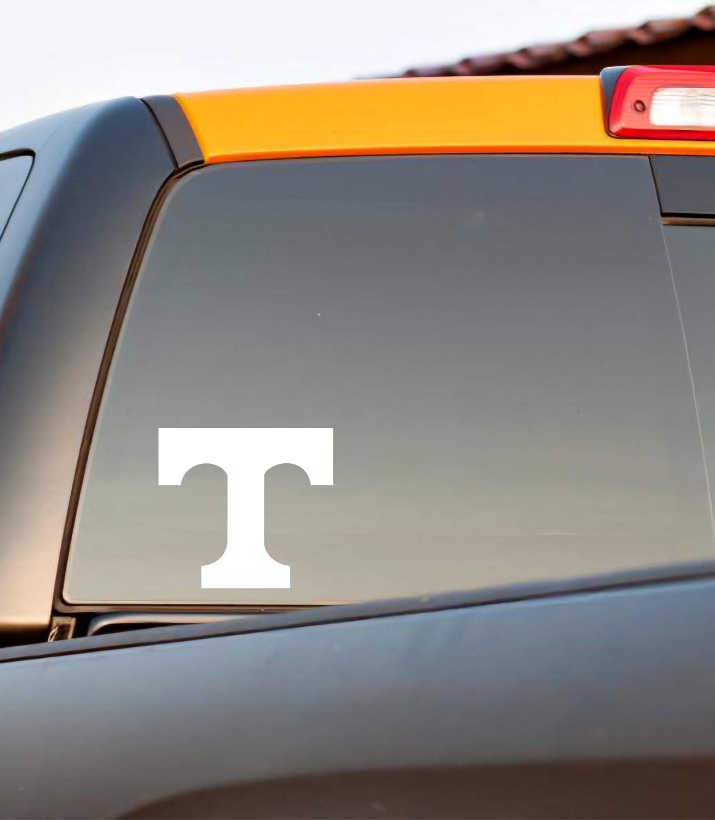 University of Tennessee Power T White or Orange Vinyl Decals Choose your size