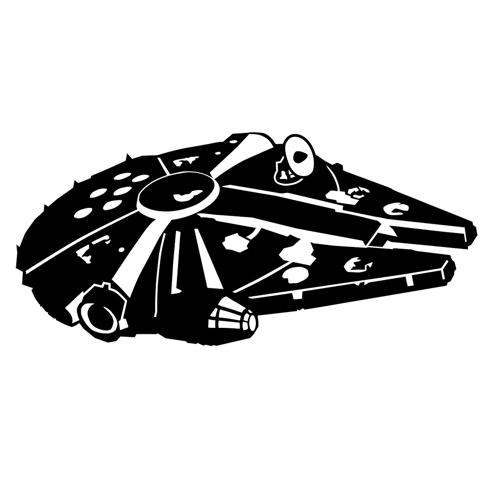 6″ Millennium Falcon Star Wars Vinyl Decal Sticker