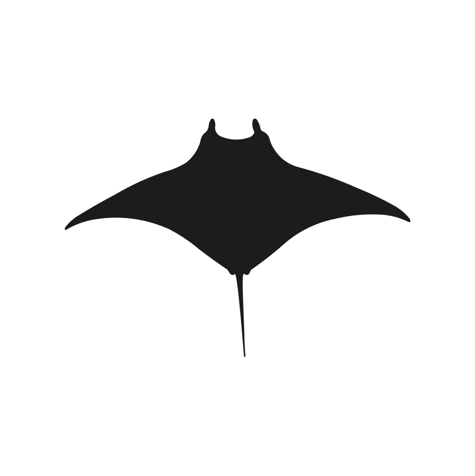 Manta Ray outline Vinyl Decal Window Ocean Wild Life Laptop Sticker