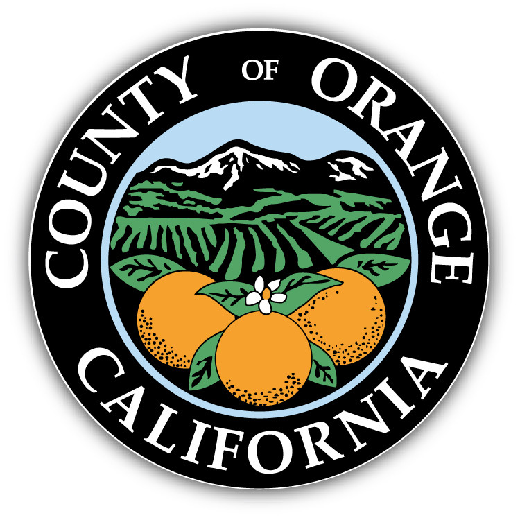 Orange County Seal Car Bumper Sticker Decal – 3” or 5”