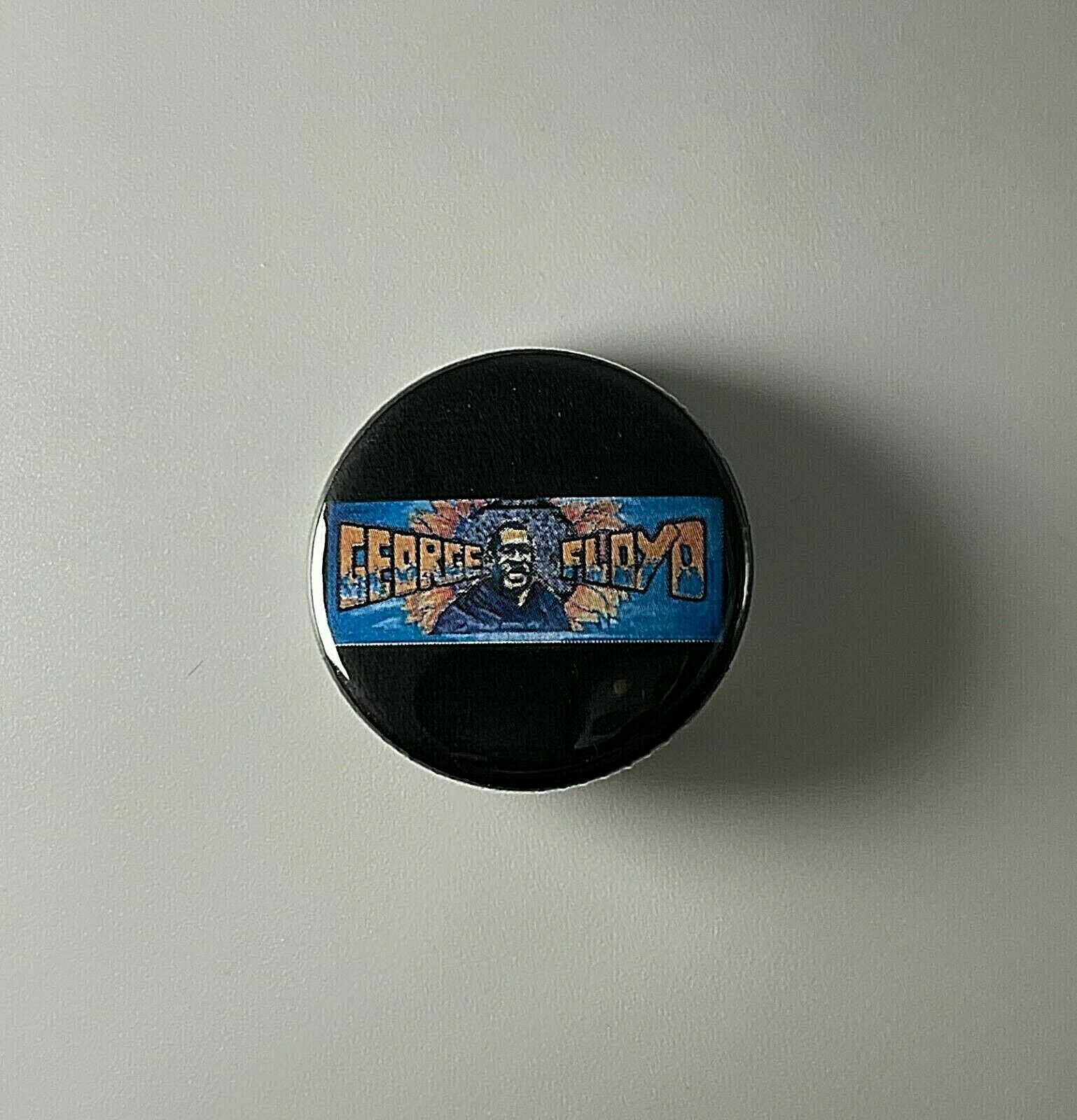 George Floyd Mural Black Lives Matter 1.25″ Button B003B125 Pin Badge