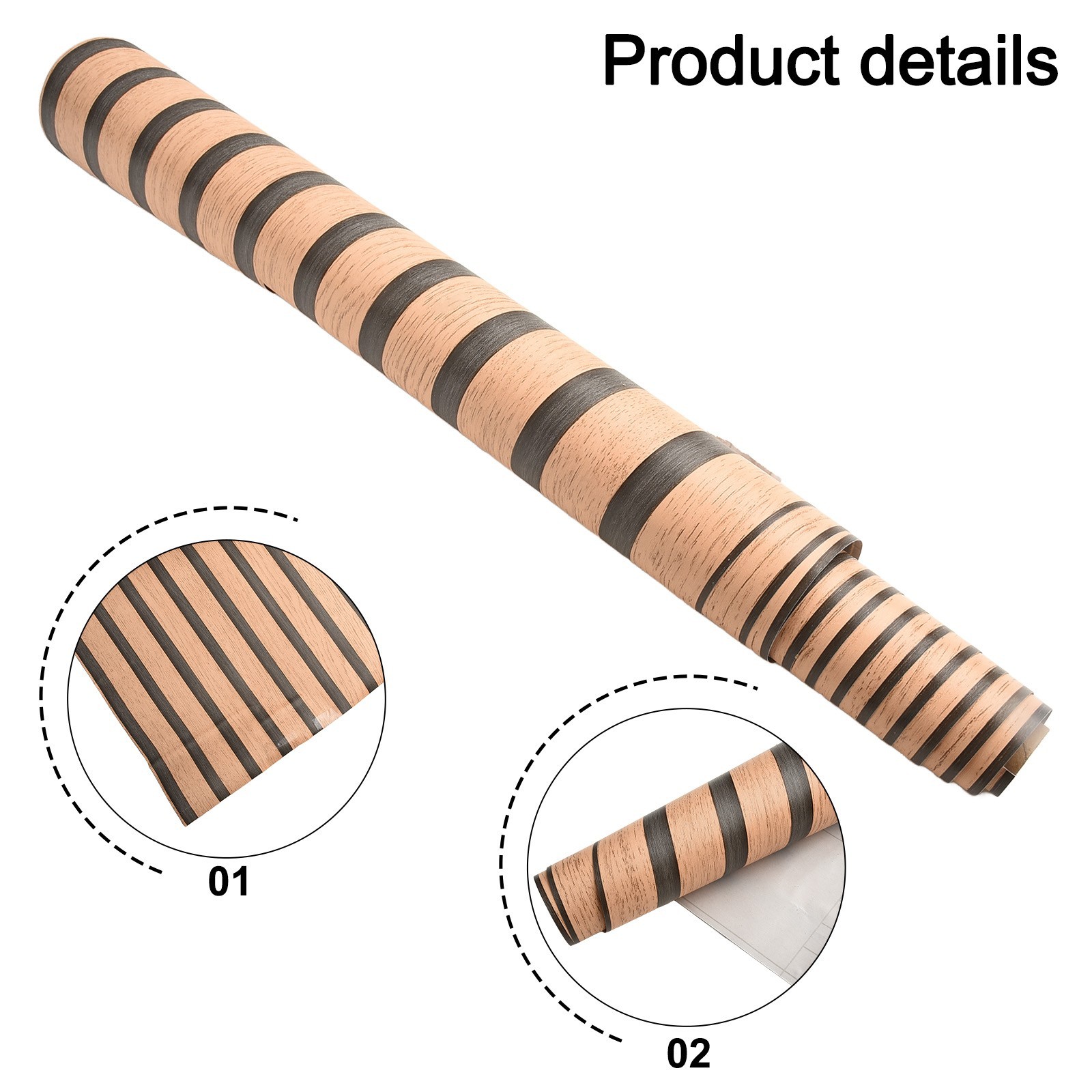 Waterproof 45CM PVC Imitation Wood Grain For Wall Stickers for Interior Use
