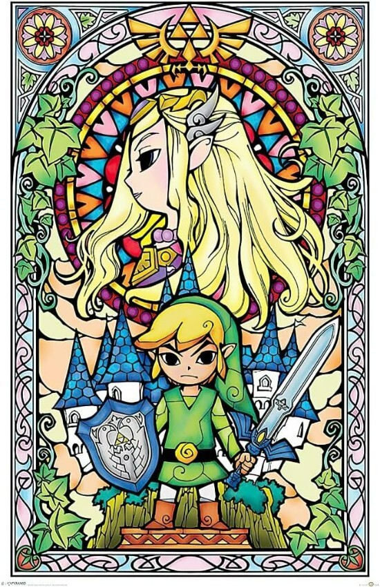 The Legend Of Zelda Wall Vinyl Decal Poster Print Removable Adhesive Backing