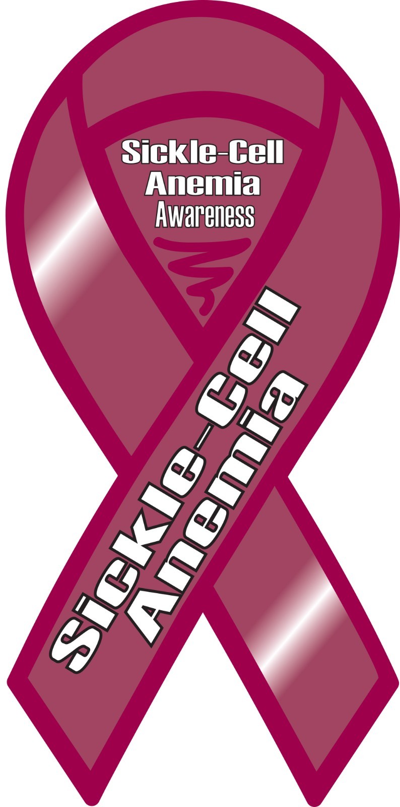 Sickle Cell Anemia Awareness Ribbon Vinyl Decal Sticker Choose Size find a cure