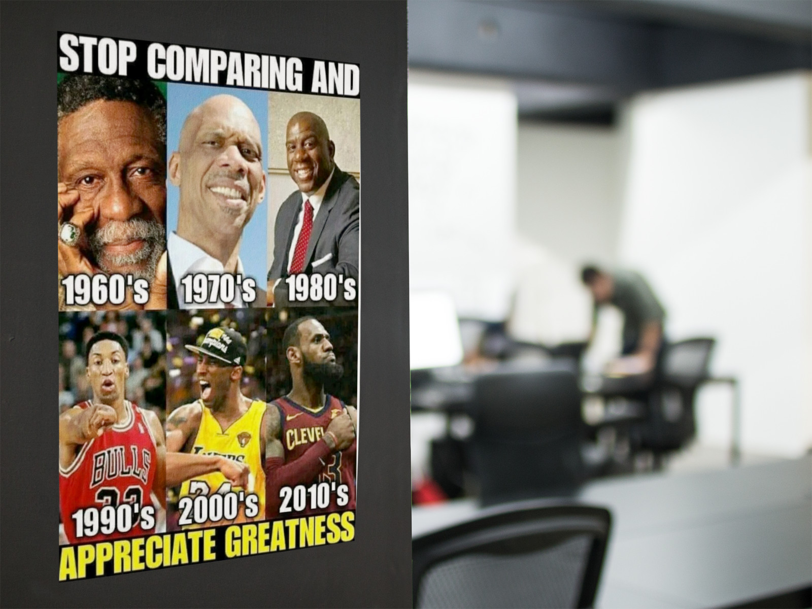 Basketball Appreciate Greatness Wall Vinyl Decal Poster Print Removable Adhesive